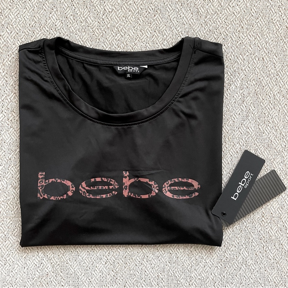 NWT bebe Women's Sport Printed Logo T-shirt